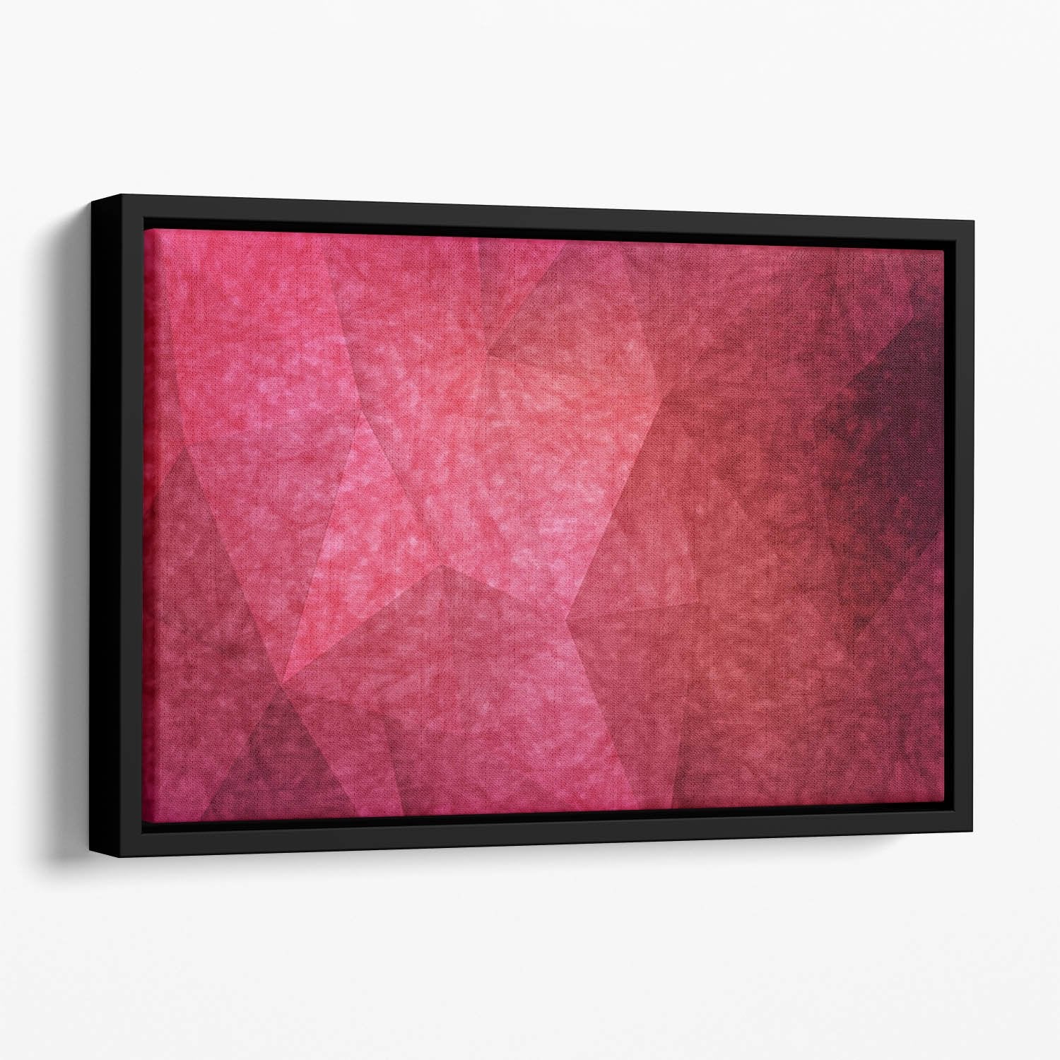 Japanese paper red background Floating Framed Canvas