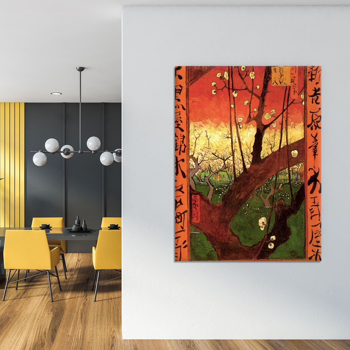 Japonaiserie Flowering Plum Tree after Hiroshige by Van Gogh Canvas Print or Poster