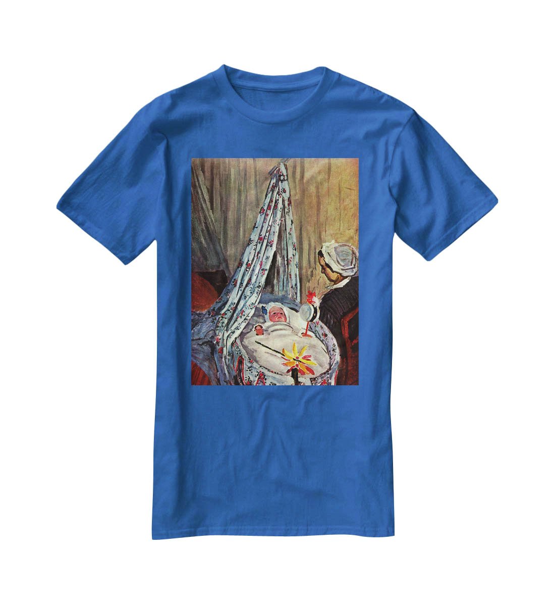 Jean Monet in the cradle by Monet T-Shirt - Canvas Art Rocks - 2