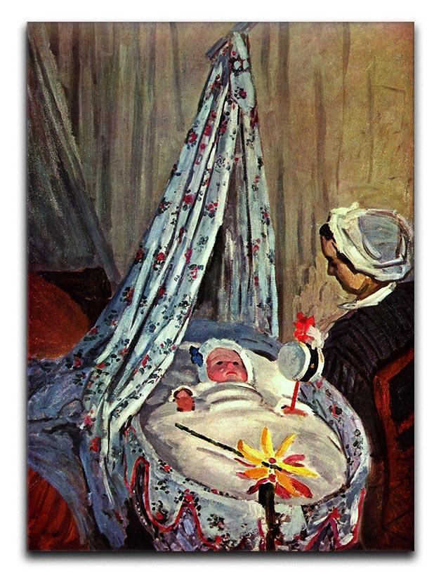 Jean Monet in the cradle by Monet Canvas Print & Poster  - Canvas Art Rocks - 1