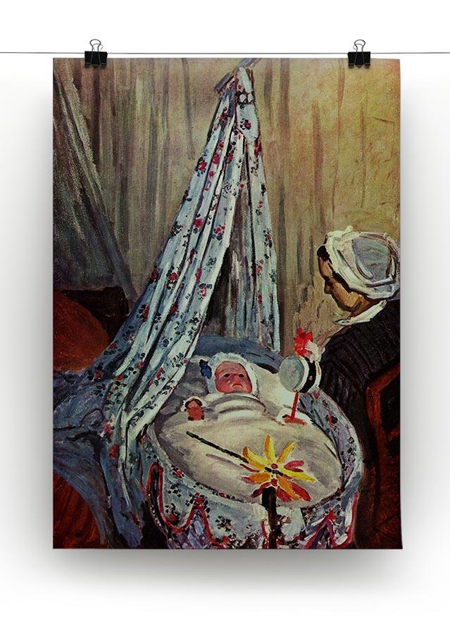 Jean Monet in the cradle by Monet Canvas Print & Poster - Canvas Art Rocks - 2