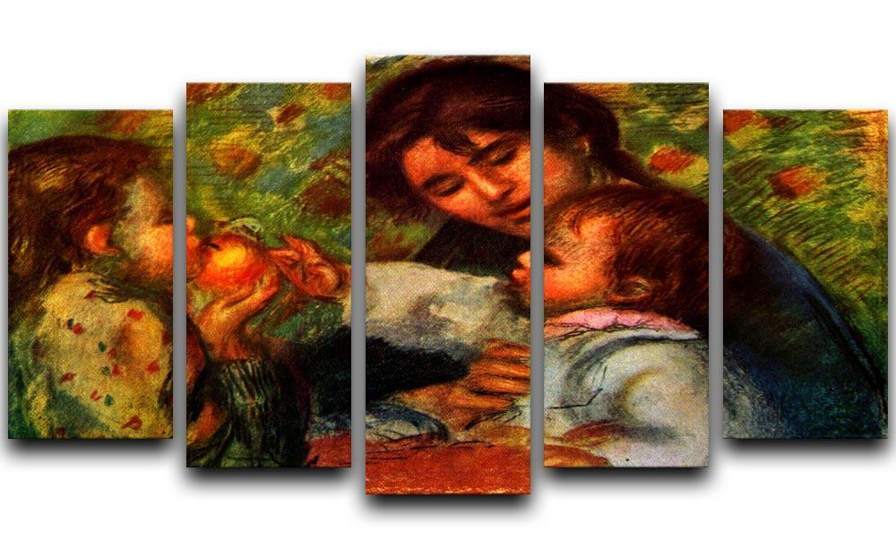 Jean Renoir and Gabrielle by Renoir 5 Split Panel Canvas  - Canvas Art Rocks - 1