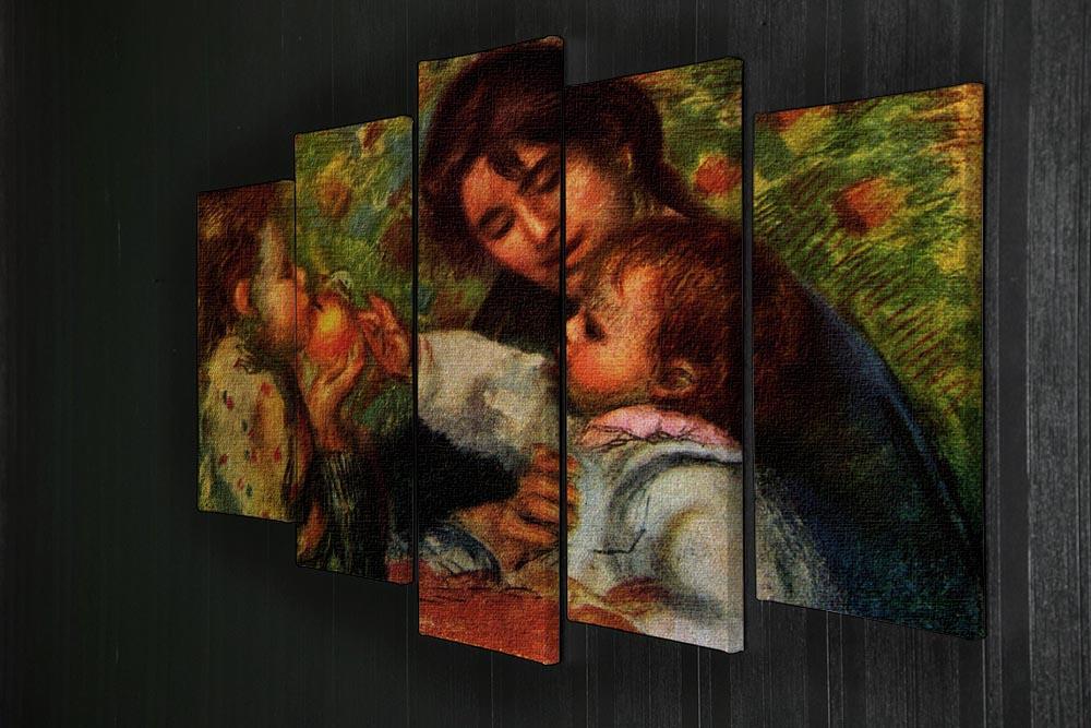 Jean Renoir and Gabrielle by Renoir 5 Split Panel Canvas - Canvas Art Rocks - 2