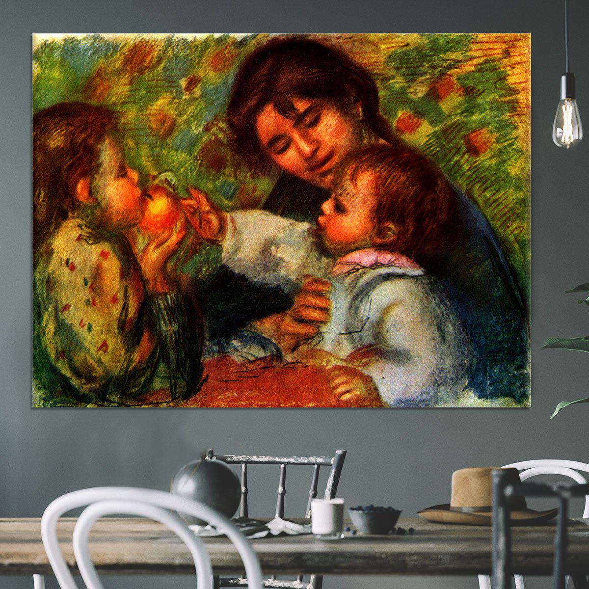 Jean Renoir and Gabrielle by Renoir Canvas Print or Poster