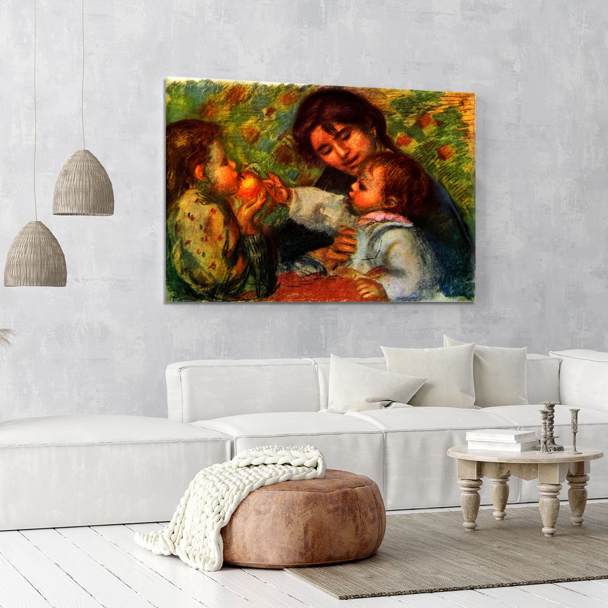 Jean Renoir and Gabrielle by Renoir Canvas Print or Poster