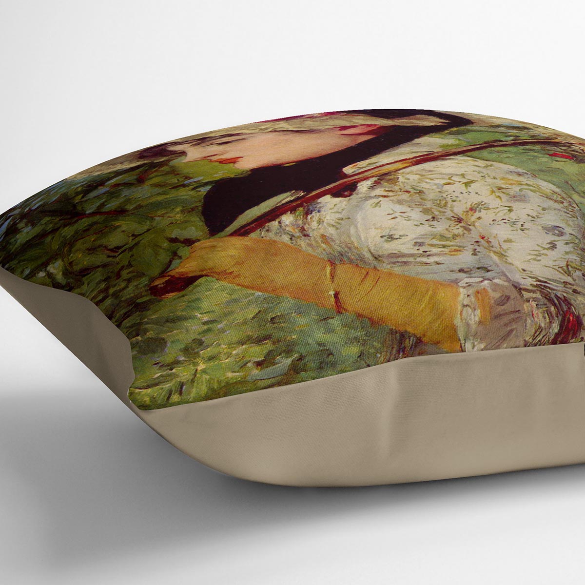 Jeanne by Manet Throw Pillow