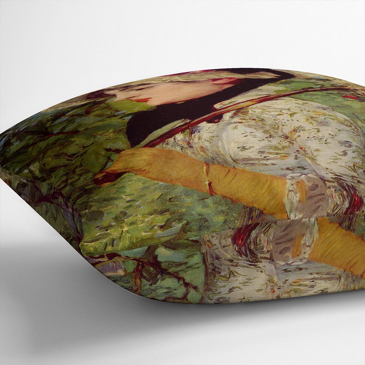 Jeanne by Manet Throw Pillow