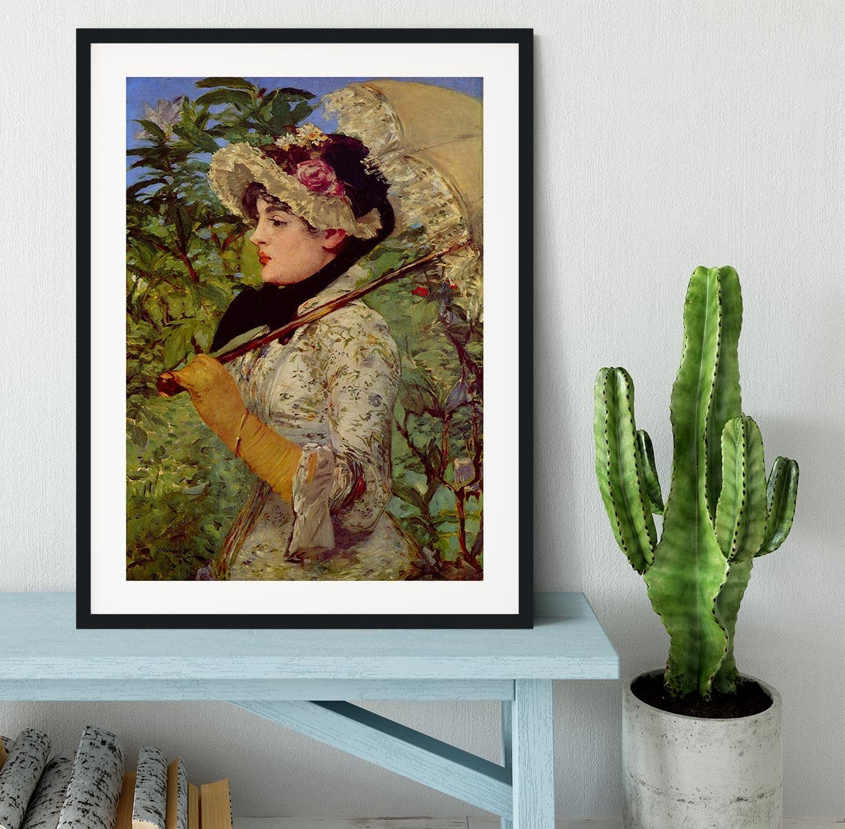 Jeanne by Manet Framed Print - Canvas Art Rocks - 1