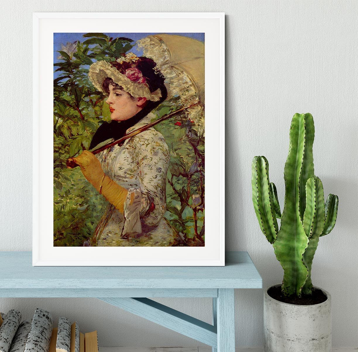 Jeanne by Manet Framed Print - Canvas Art Rocks - 5