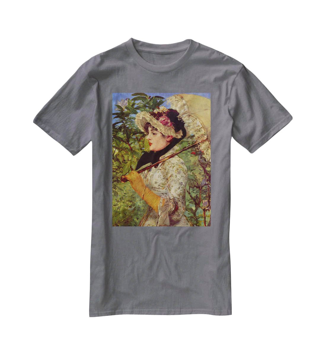 Jeanne by Manet T-Shirt - Canvas Art Rocks - 3