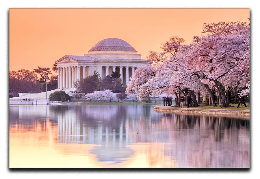 Jefferson Memorial during the Cherry Blossom Festival Canvas Print or Poster  - Canvas Art Rocks - 1