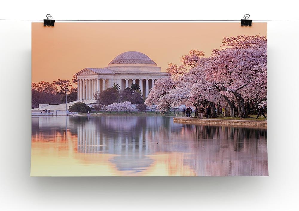 Jefferson Memorial during the Cherry Blossom Festival Canvas Print or Poster - Canvas Art Rocks - 2