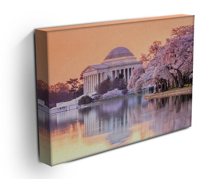 Jefferson Memorial during the Cherry Blossom Festival Canvas Print or Poster - Canvas Art Rocks - 3