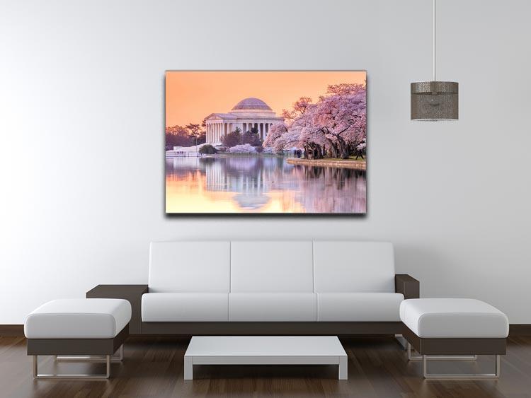 Jefferson Memorial during the Cherry Blossom Festival Canvas Print or Poster - Canvas Art Rocks - 4