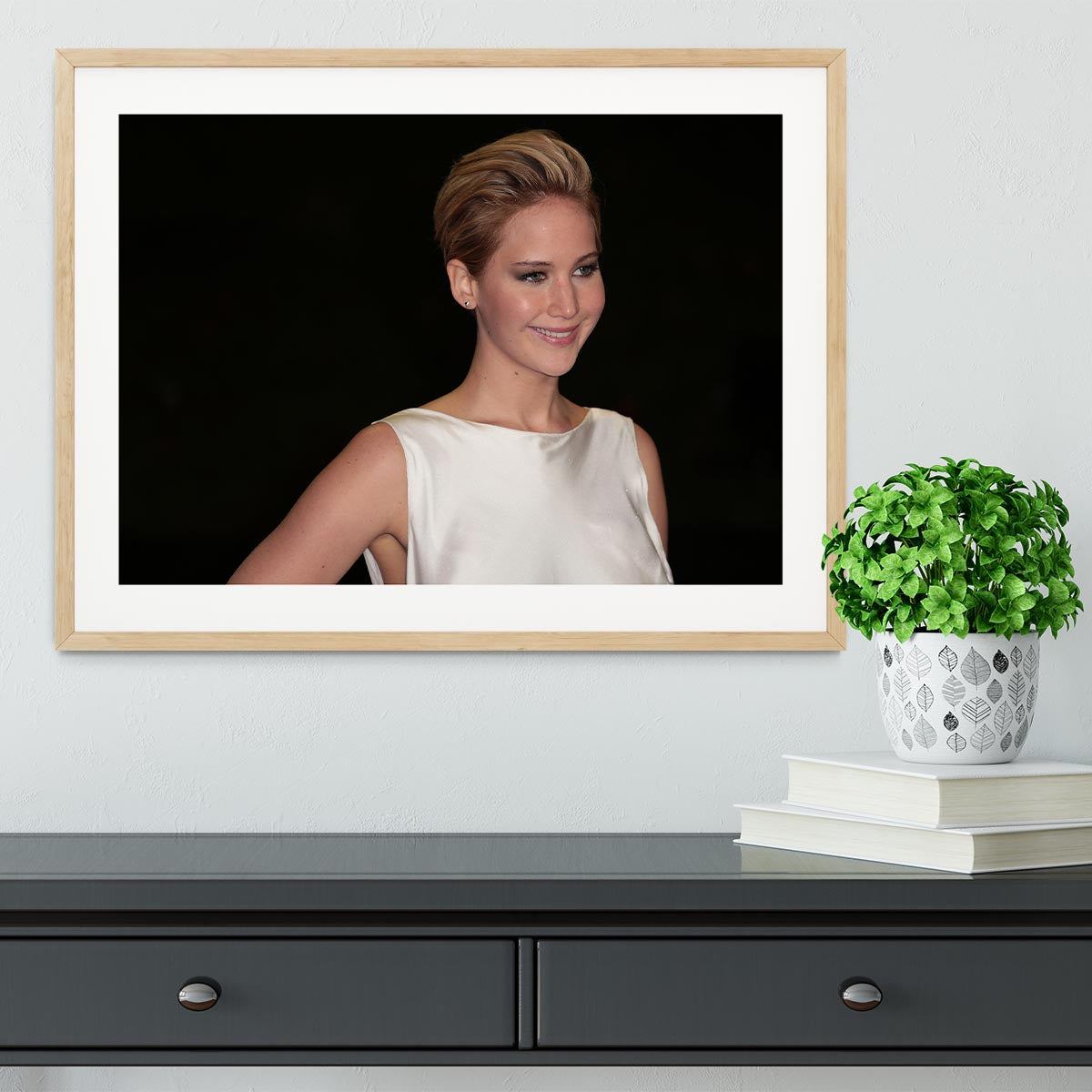 Jennifer Lawrence Framed Print - Canvas Art Rocks - 3