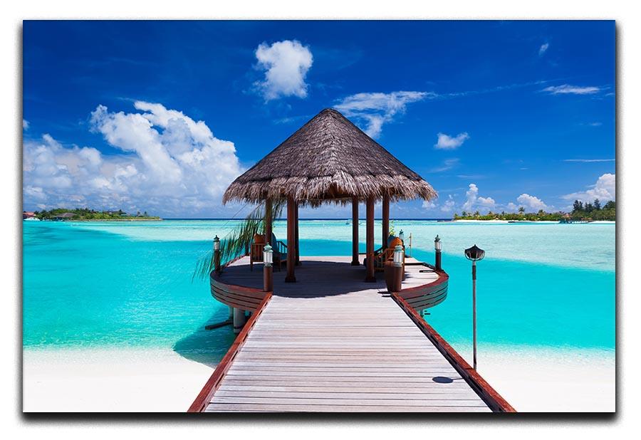 Jetty with amazing ocean Canvas Print or Poster - Canvas Art Rocks - 1