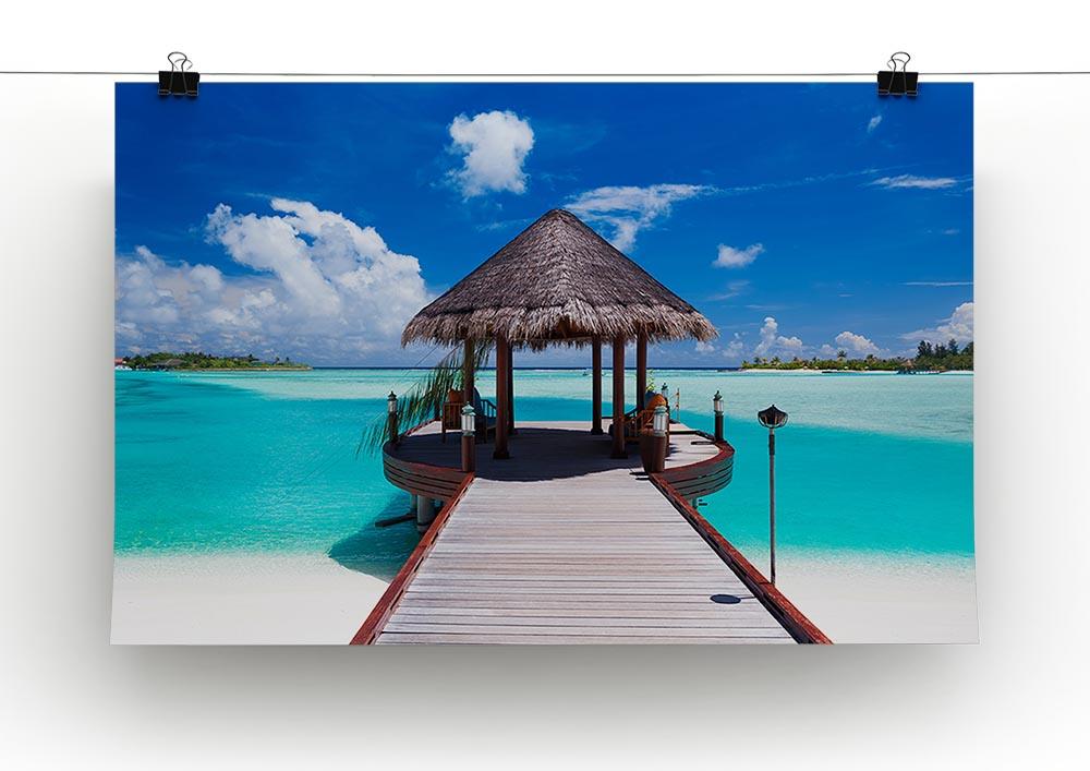 Jetty with amazing ocean Canvas Print or Poster - Canvas Art Rocks - 2