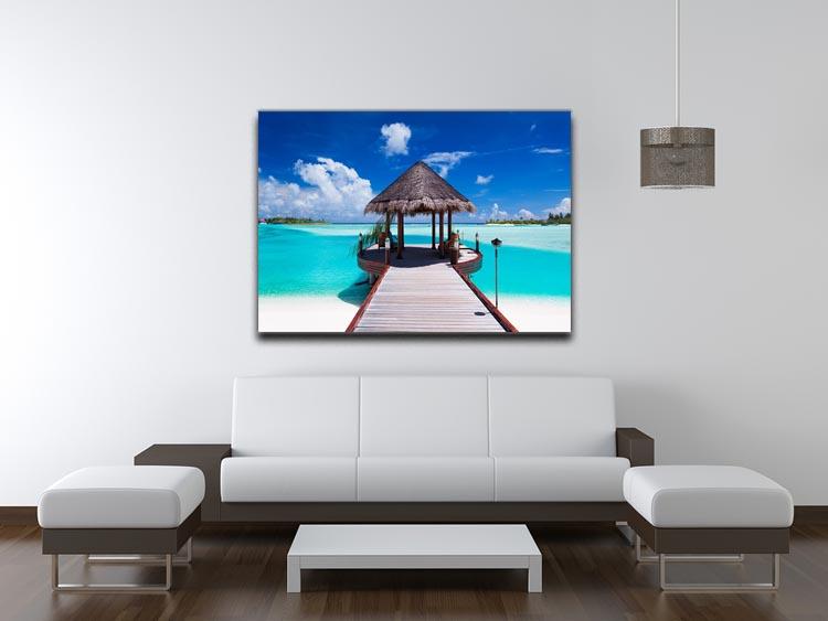Jetty with amazing ocean Canvas Print or Poster - Canvas Art Rocks - 4