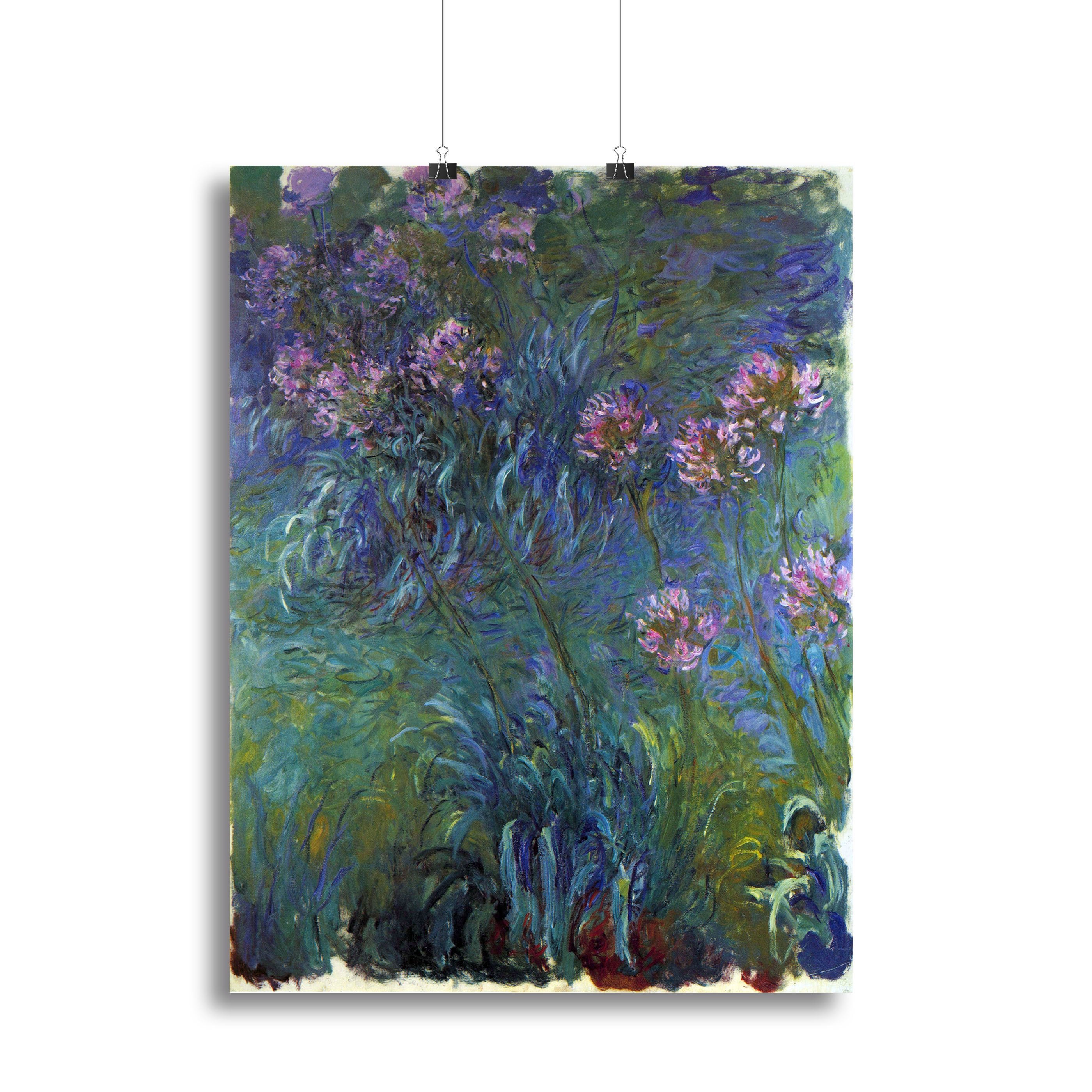 Jewelry lilies by Monet Canvas Print or Poster