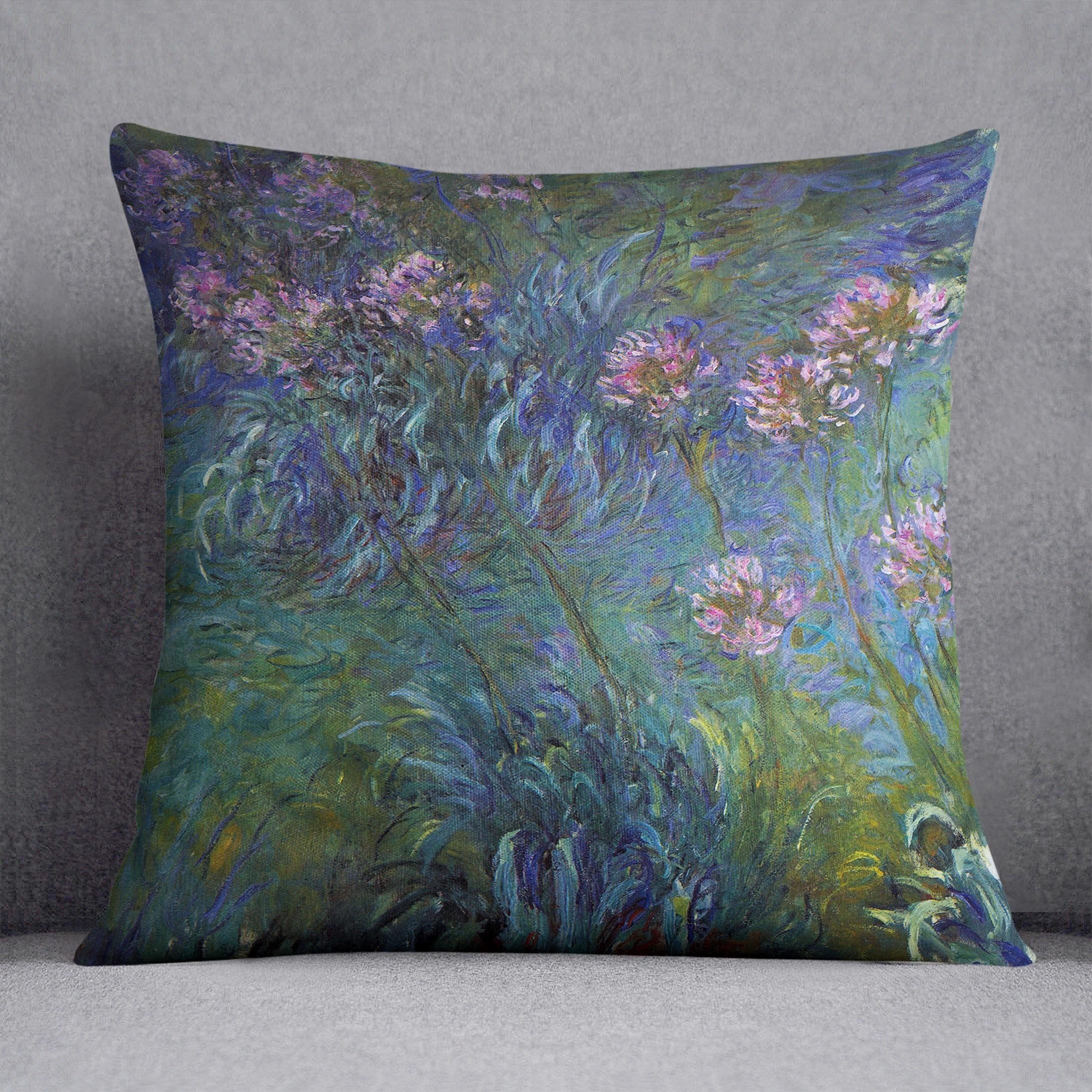 Jewelry lilies by Monet Throw Pillow