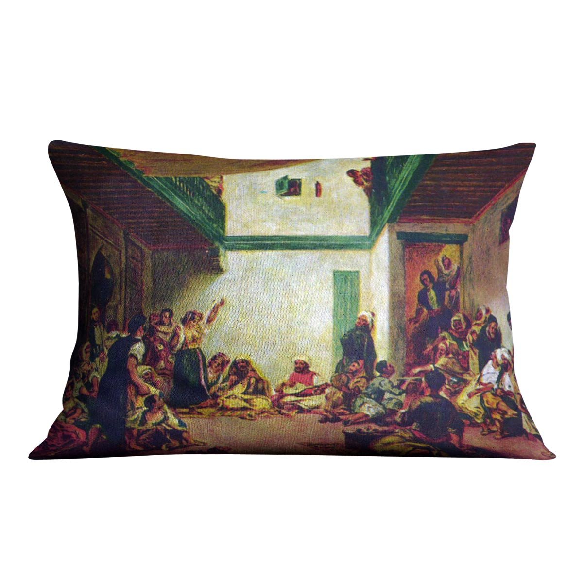 Jewish wedding after Delacroix by Renoir Throw Pillow