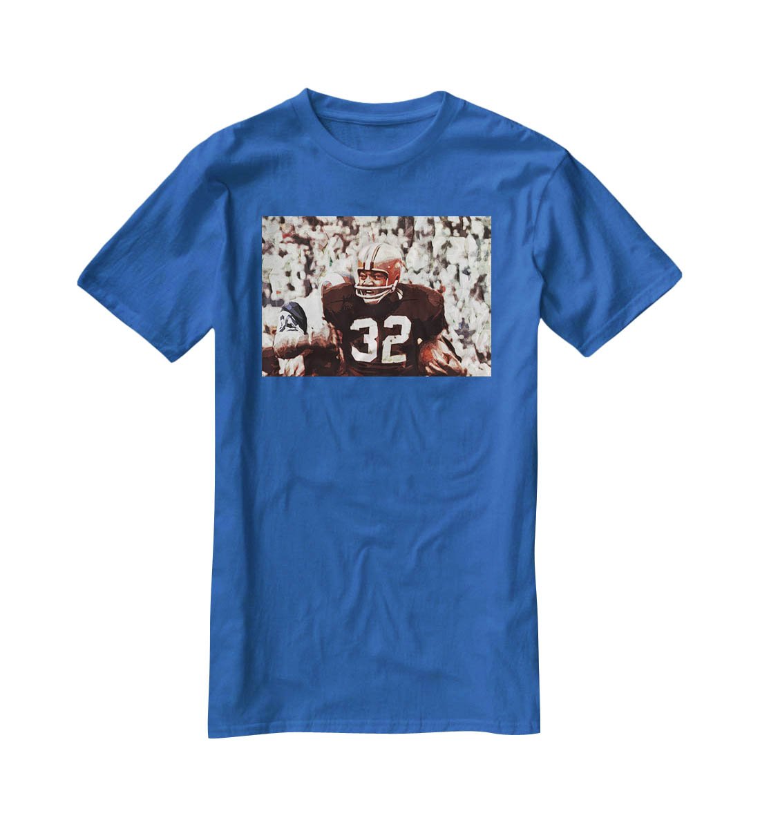 Jim Brown Cleveland Browns T-Shirt - Canvas Art Rocks - 2