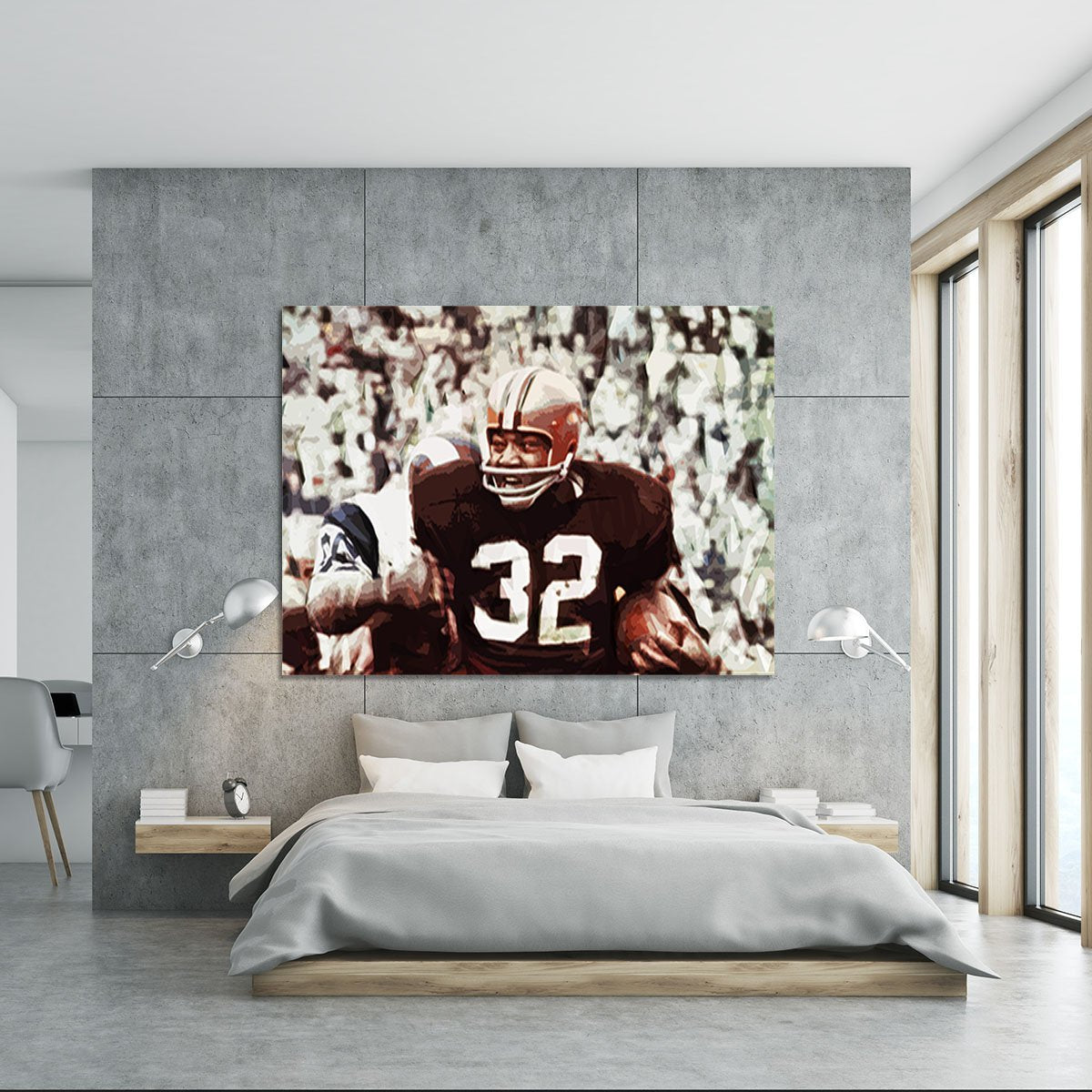 Jim Brown Cleveland Browns Canvas Print or Poster