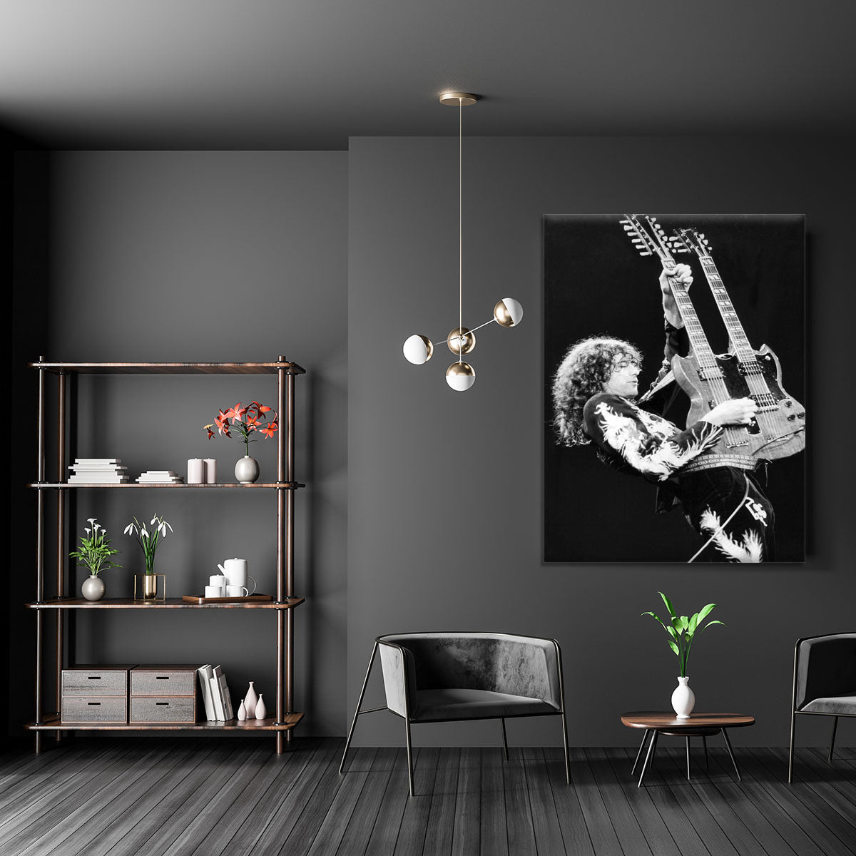 Jimmy Page of Led Zeppelin Canvas Print or Poster - Canvas Art Rocks - 5