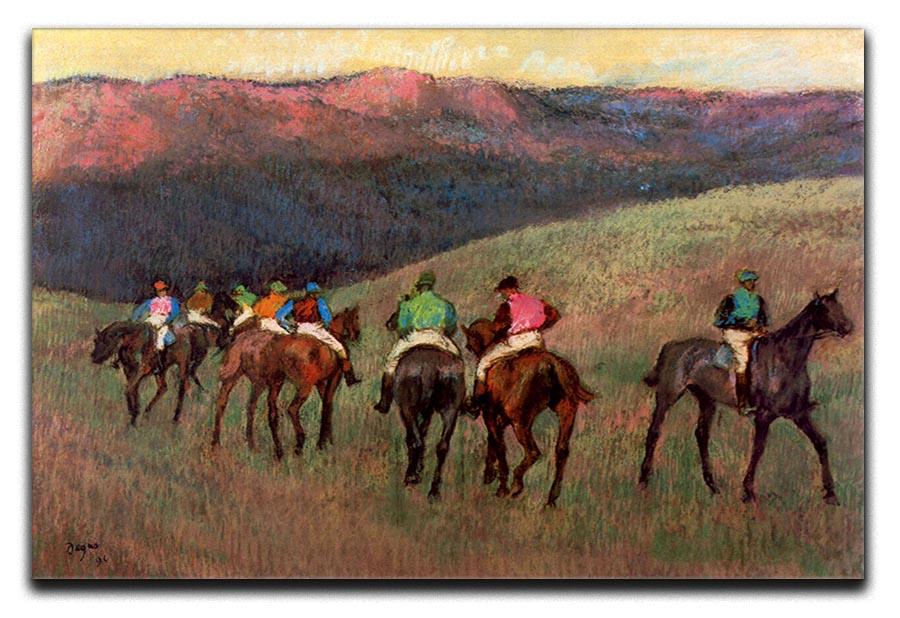 Jockeys in Training by Degas Canvas Print or Poster - Canvas Art Rocks - 1