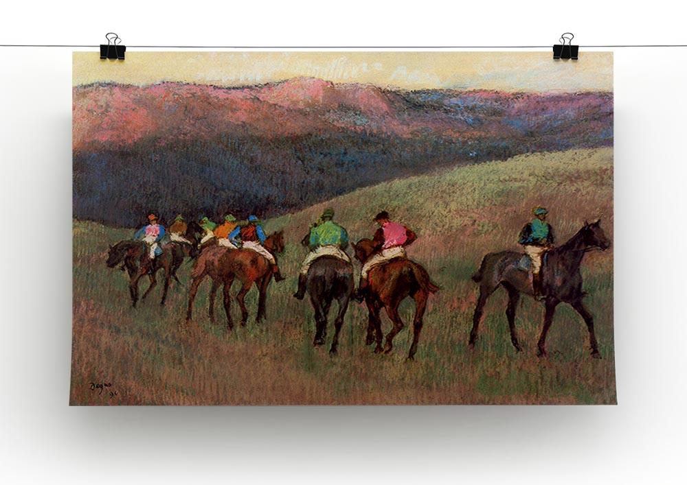 Jockeys in Training by Degas Canvas Print or Poster - Canvas Art Rocks - 2