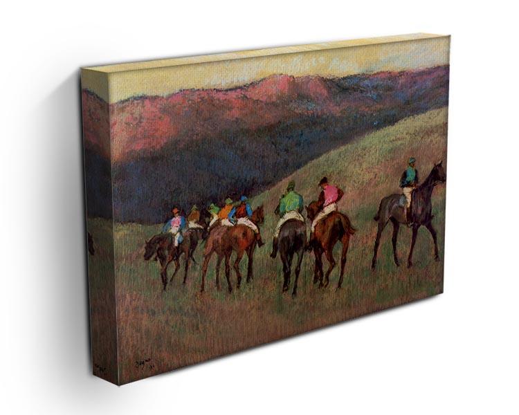 Jockeys in Training by Degas Canvas Print or Poster - Canvas Art Rocks - 3