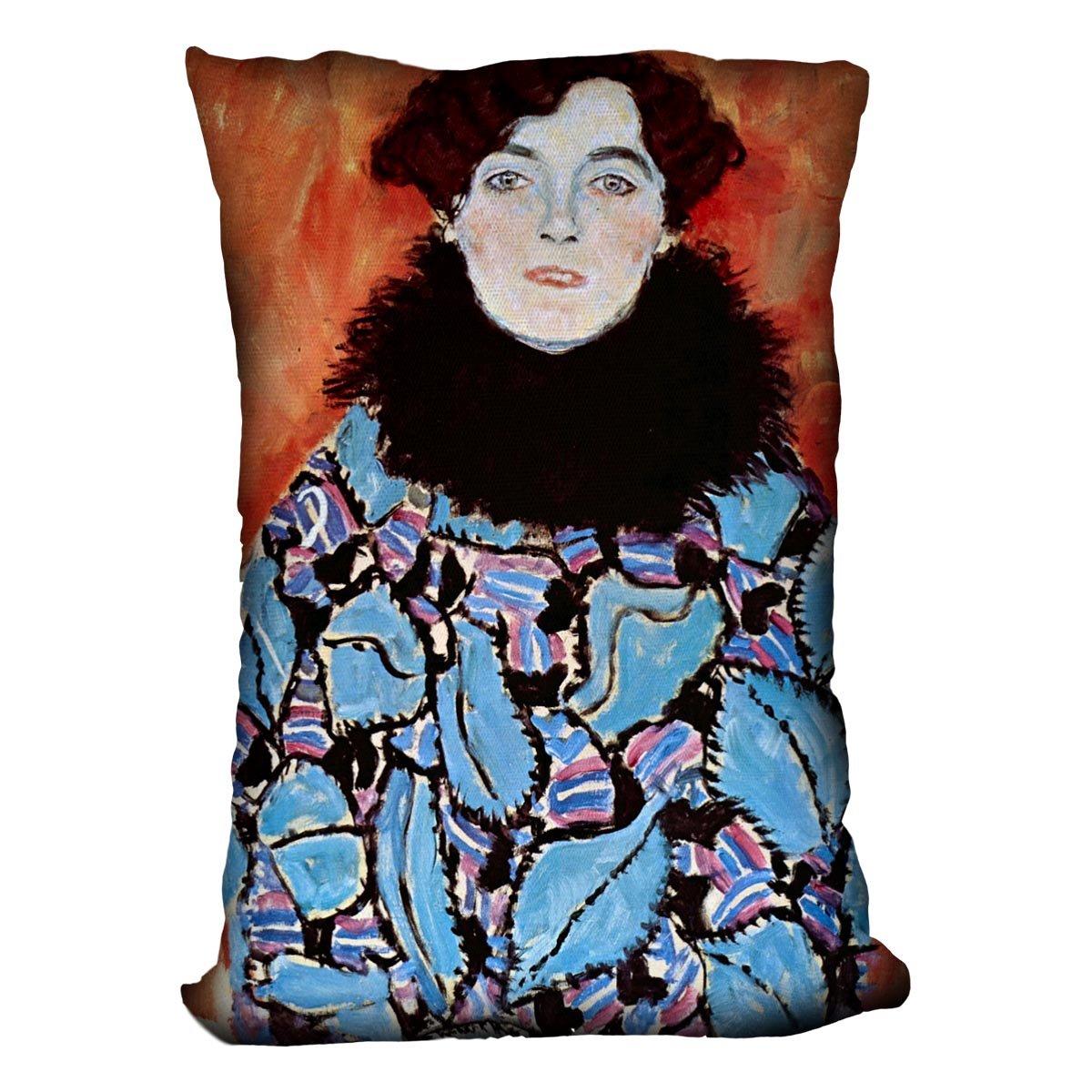 Johanna Staude by Klimt Throw Pillow