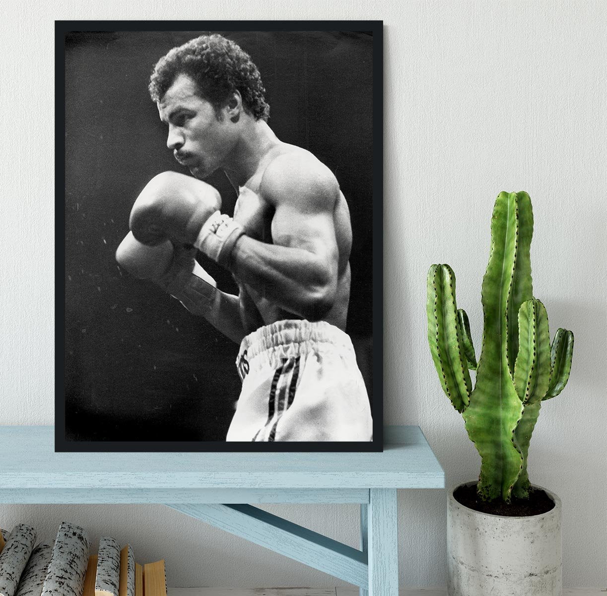 John Conteh boxer Framed Print - Canvas Art Rocks - 2