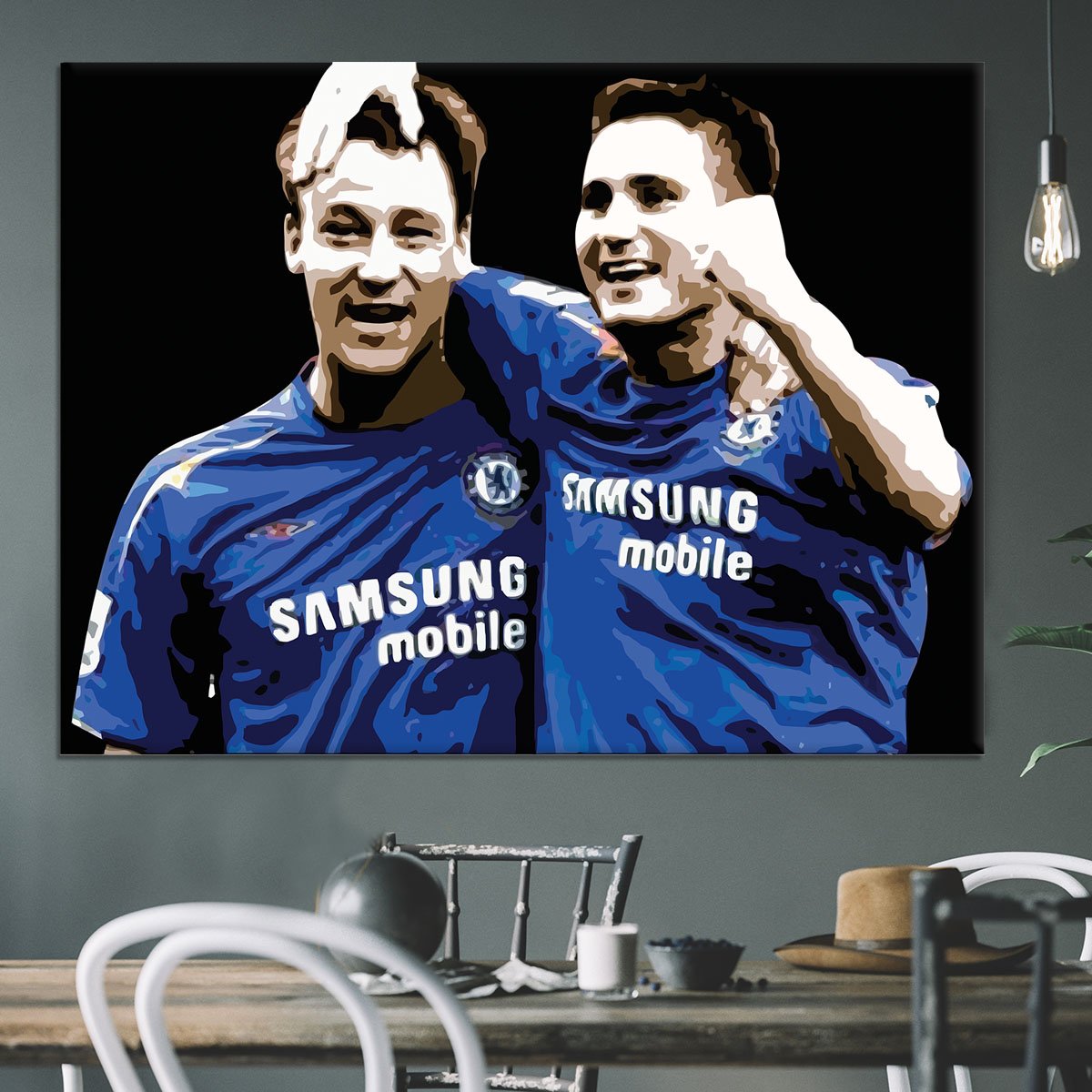 John Terry and Frank Lampard Canvas Print or Poster