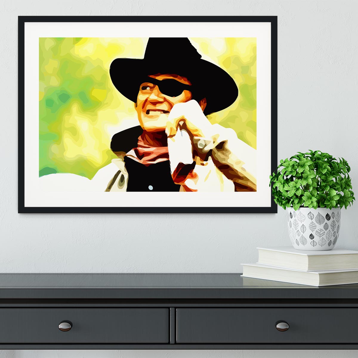 John Wayne Framed Print - Canvas Art Rocks - 1