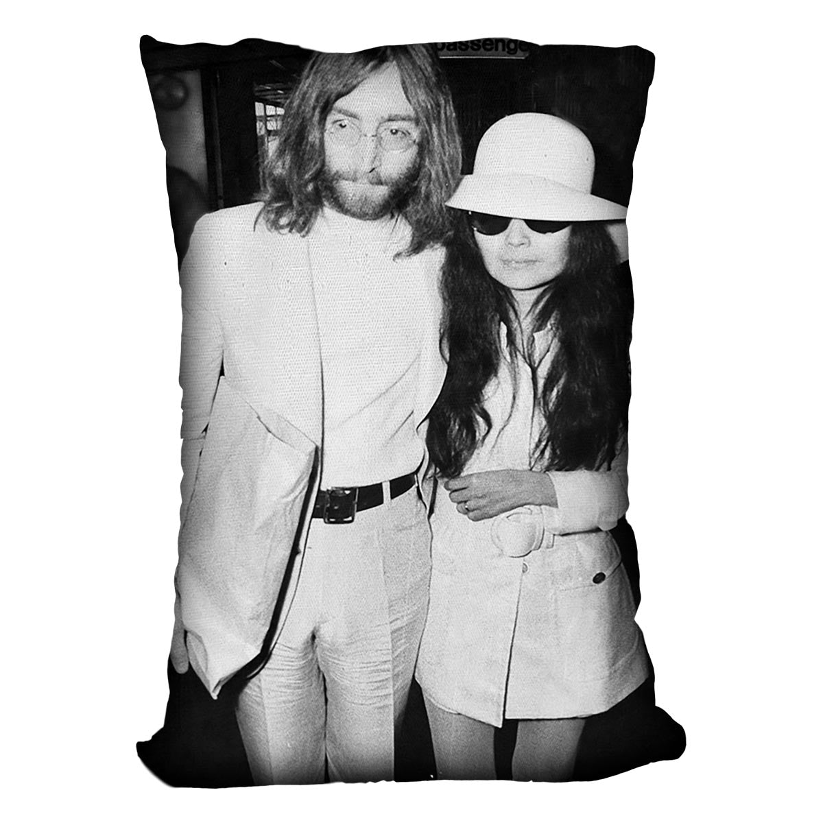 John and Yoko Cushion - Canvas Art Rocks - 4