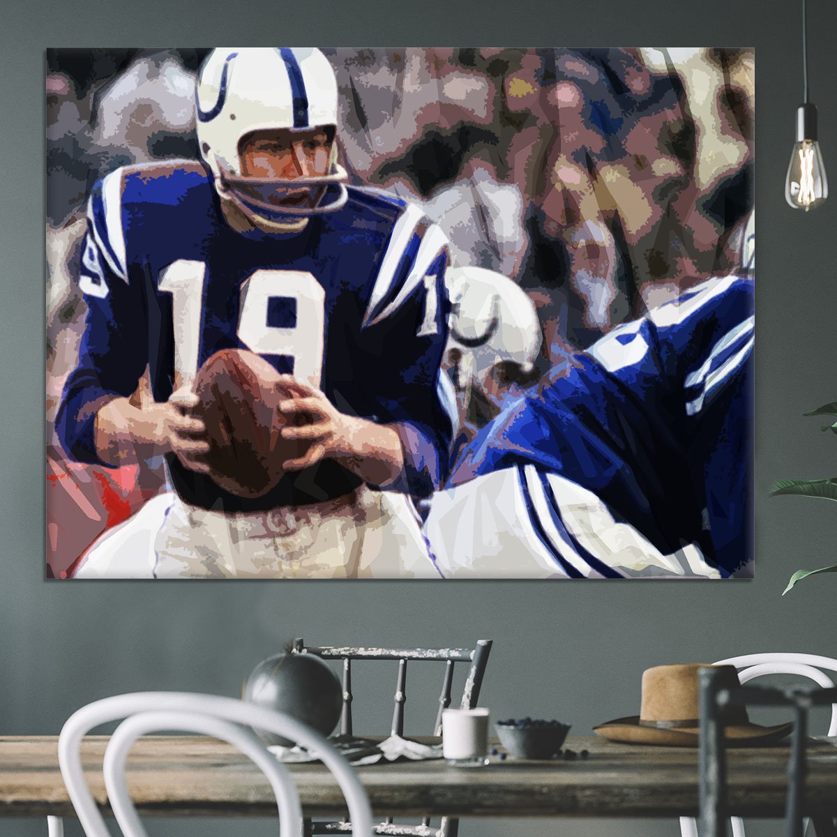 Johnny Unitas Baltimore Colts Canvas Print or Poster
