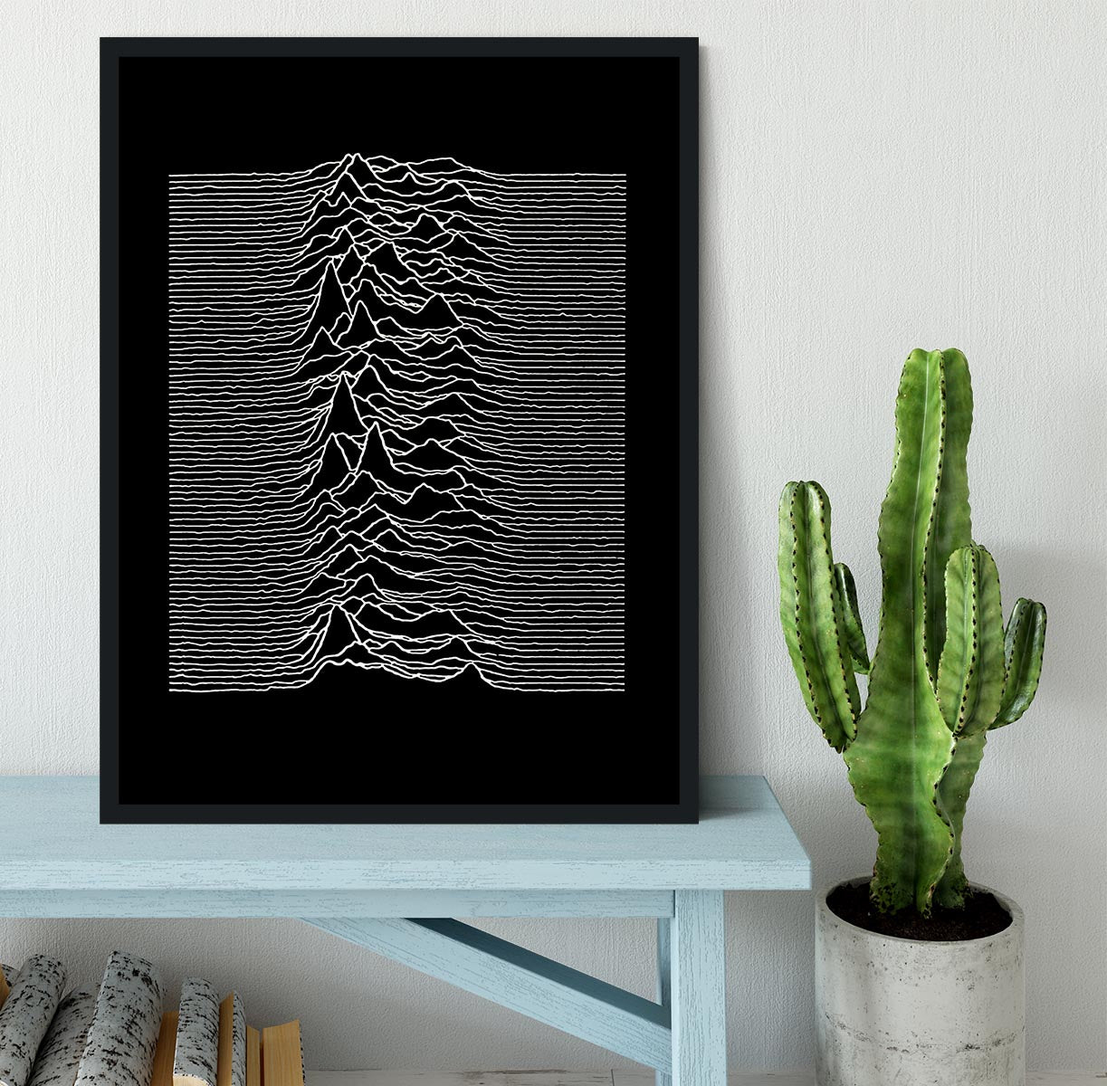 Joy Division Unknown Pleasures Framed Print - Canvas Art Rocks - 2