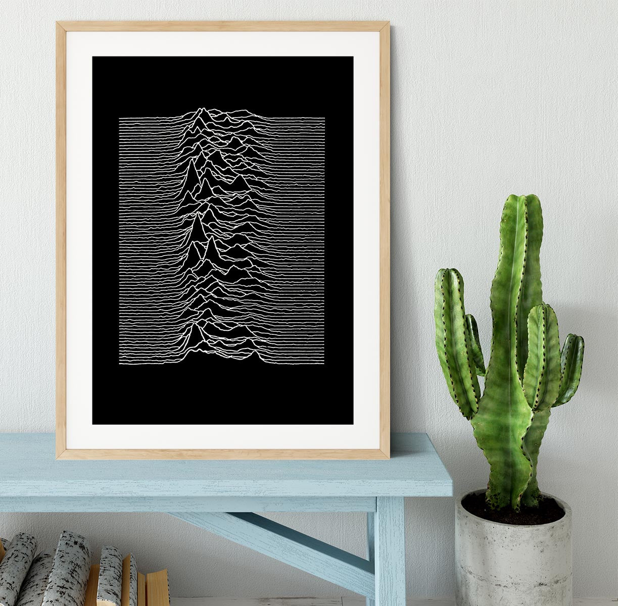Joy Division Unknown Pleasures Framed Print - Canvas Art Rocks - 3