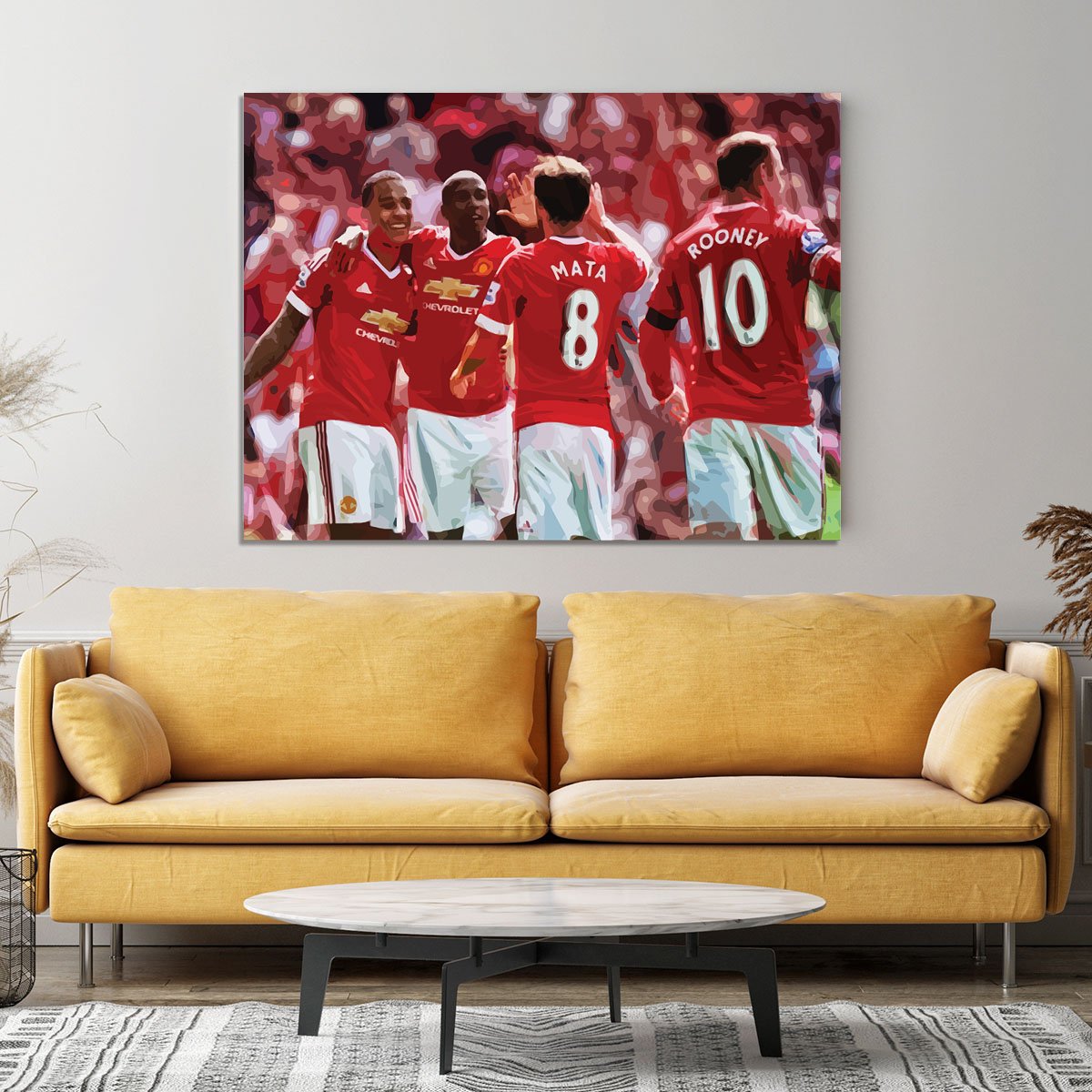 Juan Mata and Wayne Rooney Canvas Print or Poster