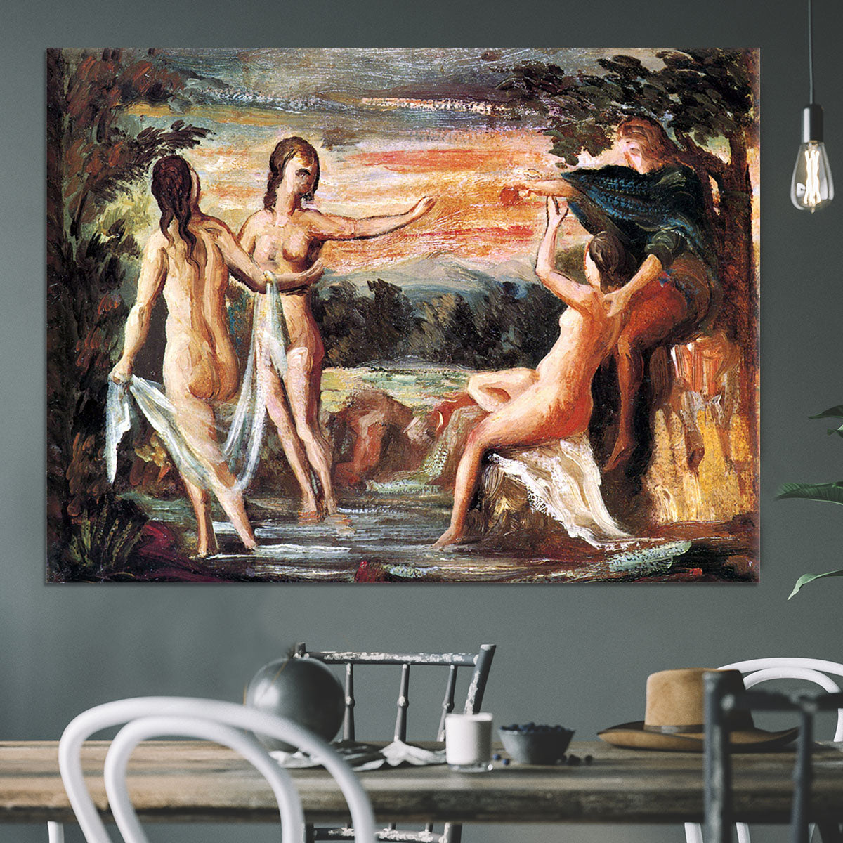 Judgement of Paris by Cezanne Canvas Print or Poster - Canvas Art Rocks - 3