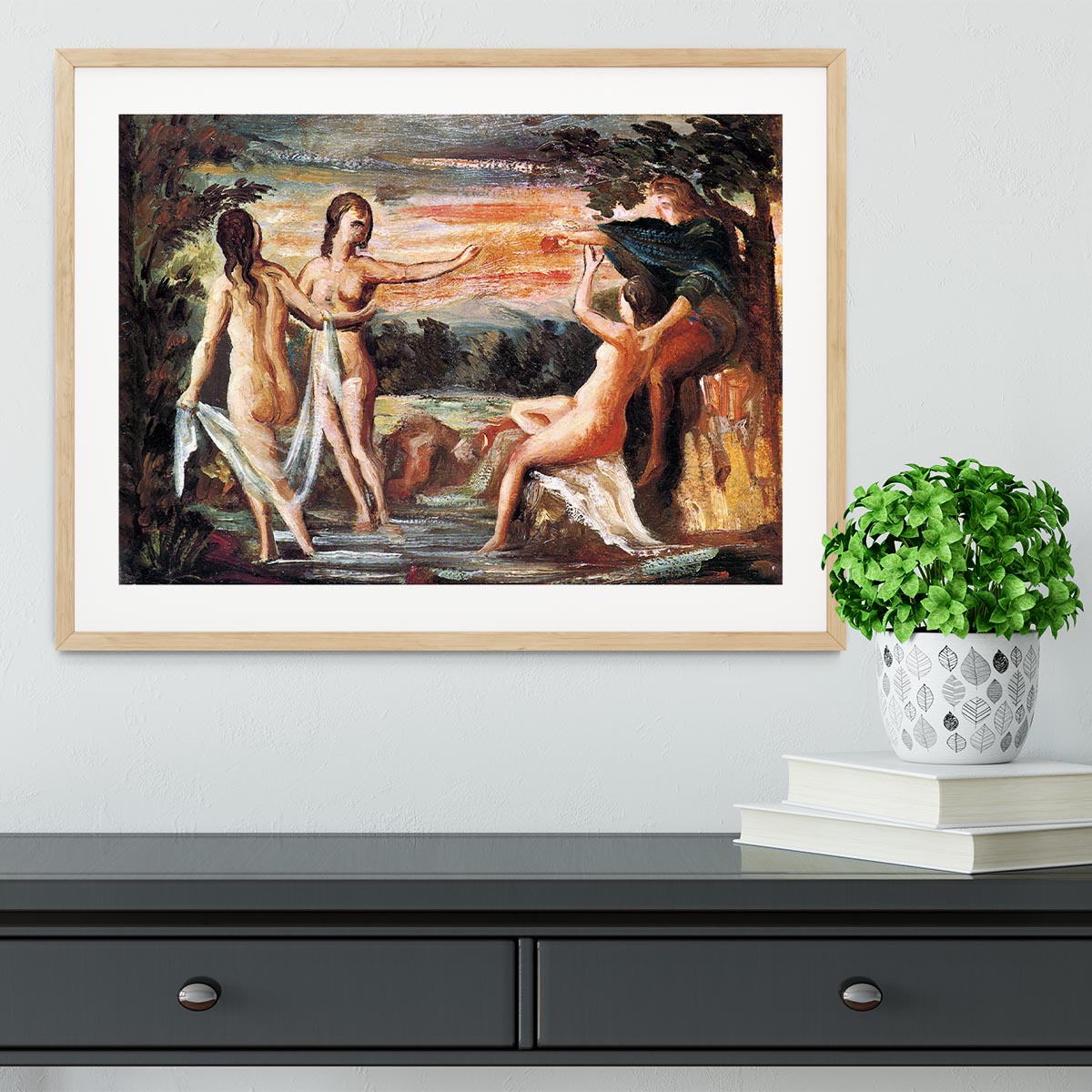 Judgement of Paris by Cezanne Framed Print - Canvas Art Rocks - 3