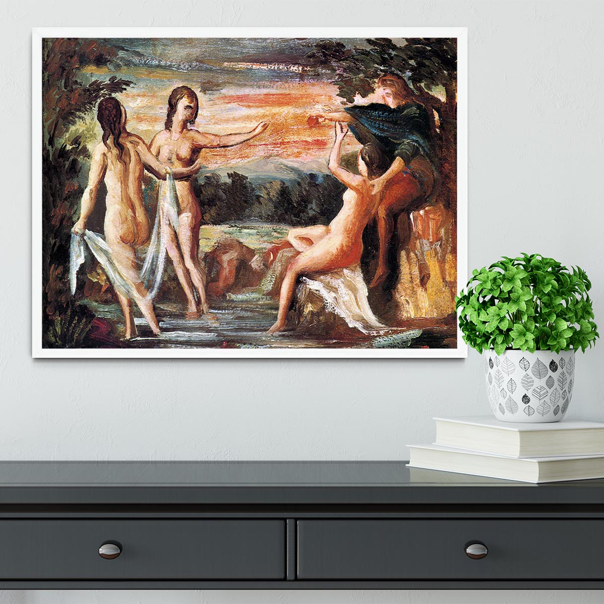 Judgement of Paris by Cezanne Framed Print - Canvas Art Rocks -6