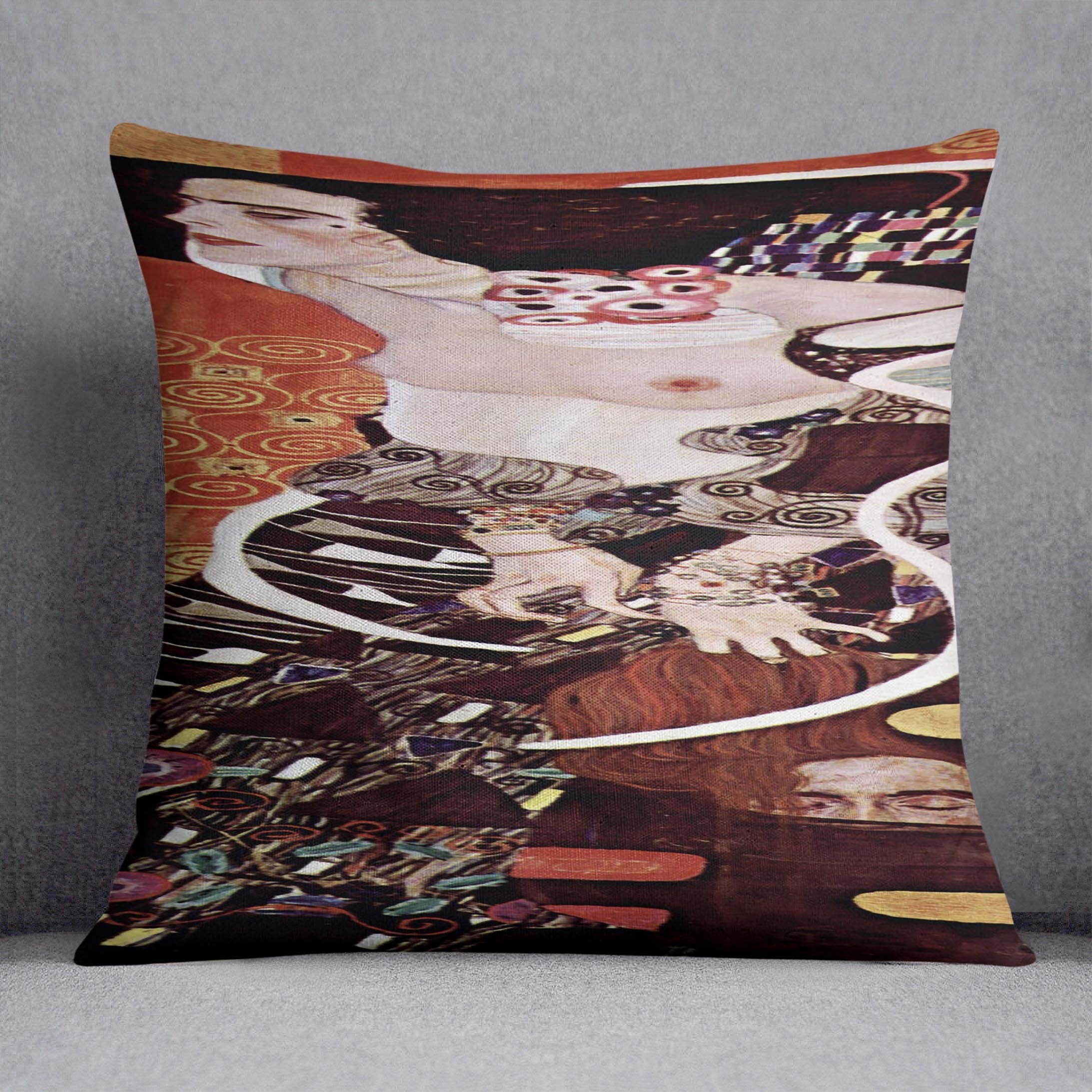 Judith II by Klimt Throw Pillow