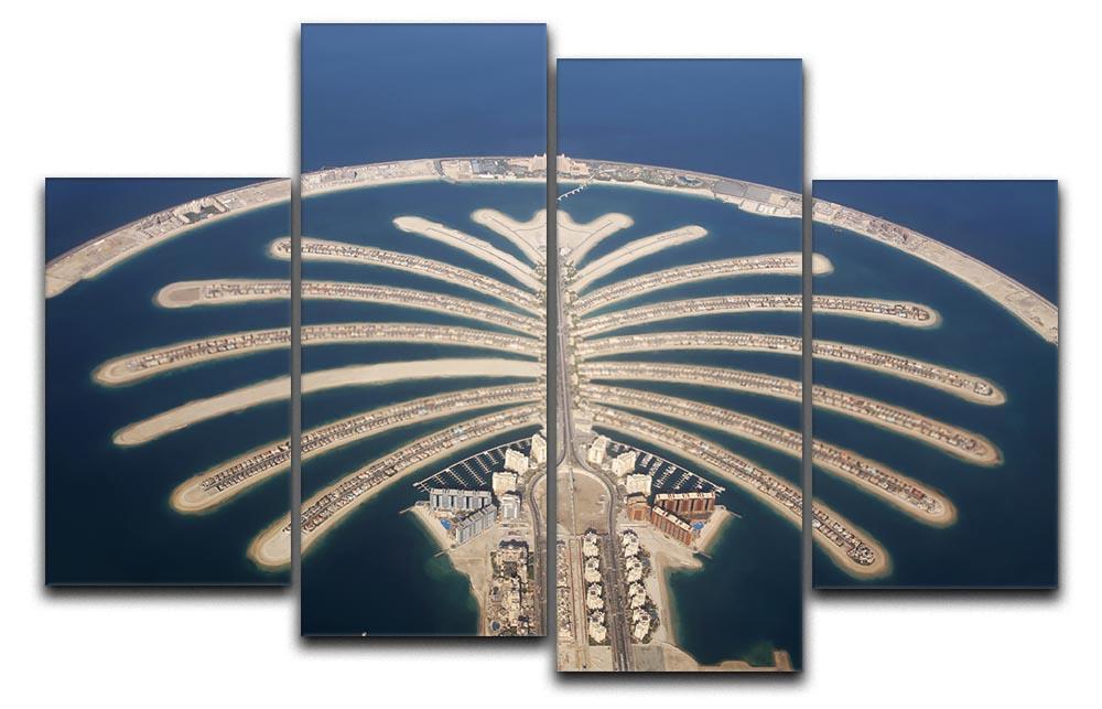 Jumeirah Palm Island Development 4 Split Panel Canvas  - Canvas Art Rocks - 1
