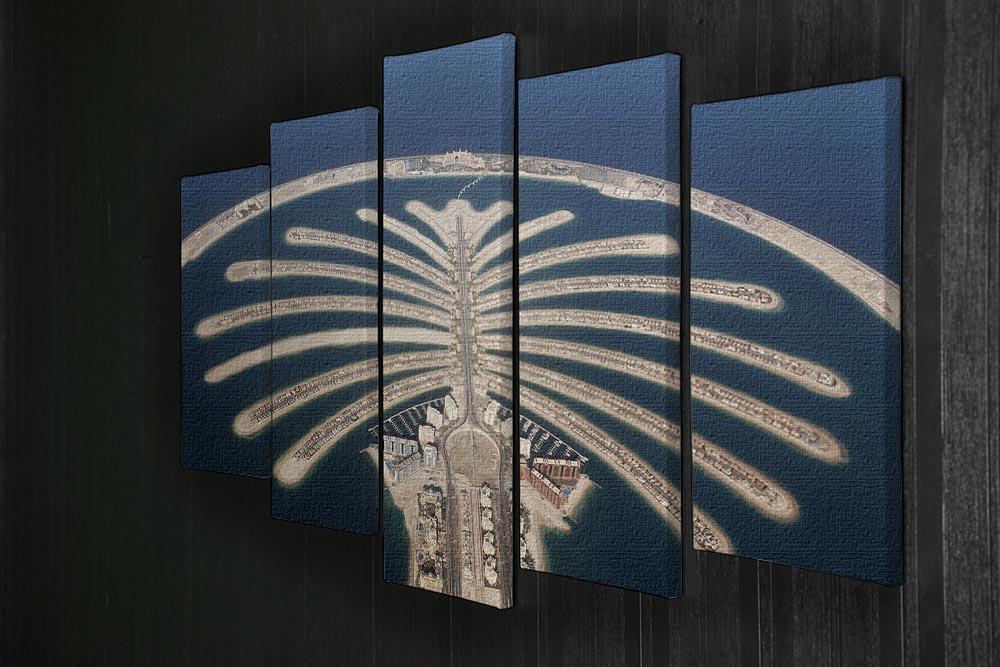 Jumeirah Palm Island Development 5 Split Panel Canvas  - Canvas Art Rocks - 2