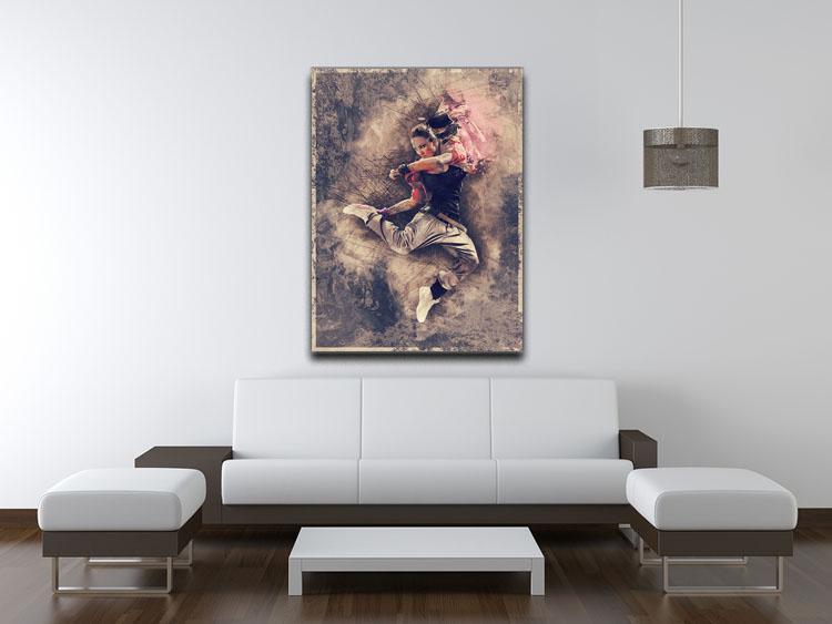 Jump Painting Canvas Print or Poster - Canvas Art Rocks - 4