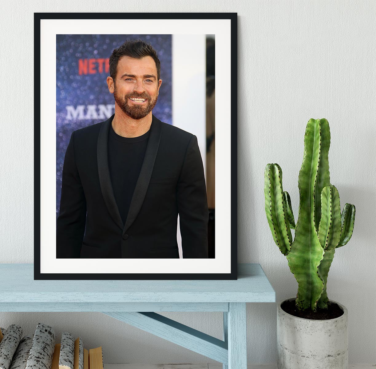 Justin Theroux Framed Print - Canvas Art Rocks - 1