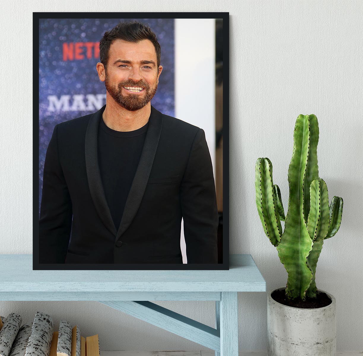 Justin Theroux Framed Print - Canvas Art Rocks - 2