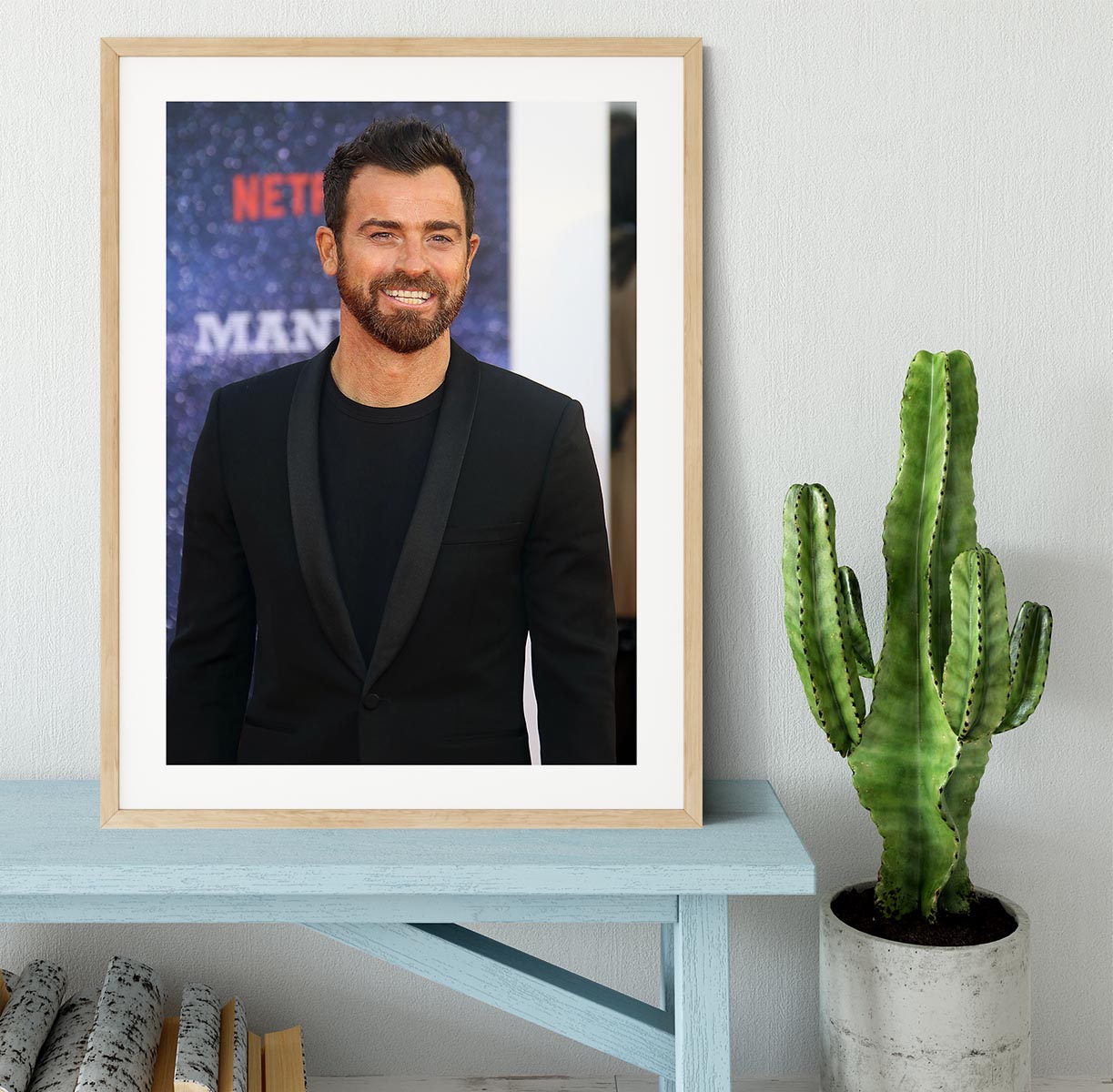 Justin Theroux Framed Print - Canvas Art Rocks - 3